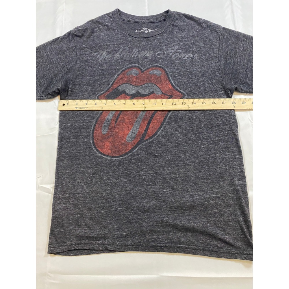 The Rolling Stones Graphic T Shirt Charcoal Gray Short Sleeve Band Tee Men's M - Picture 6 of 7